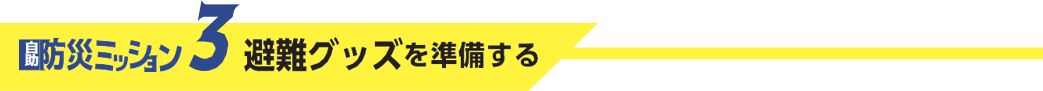 防災ミッション3避難グッズを準備する