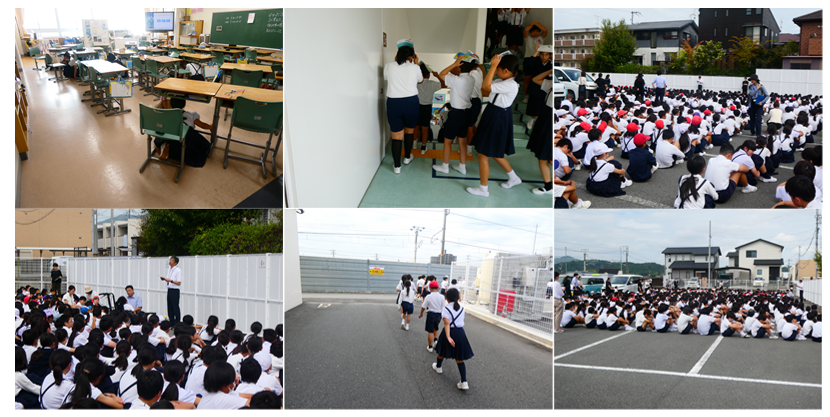 地震避難訓練
