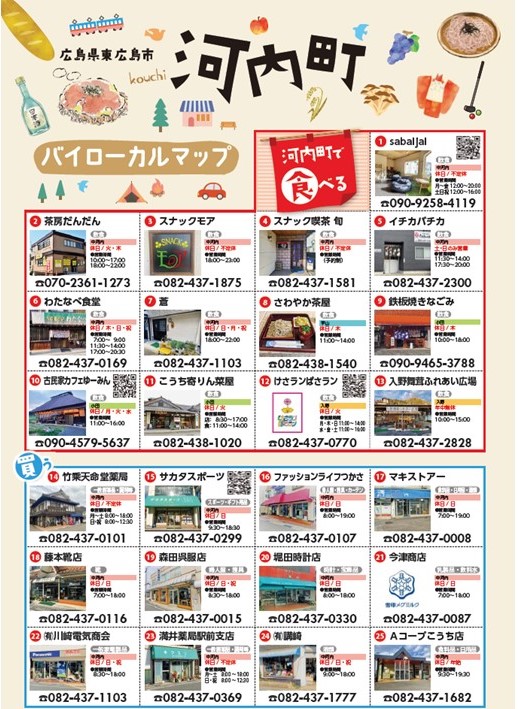 河内町バイローカルマップ