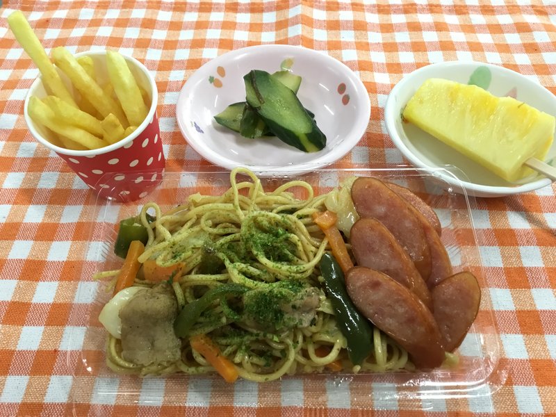 8月のおたのしみの日給食メニュー