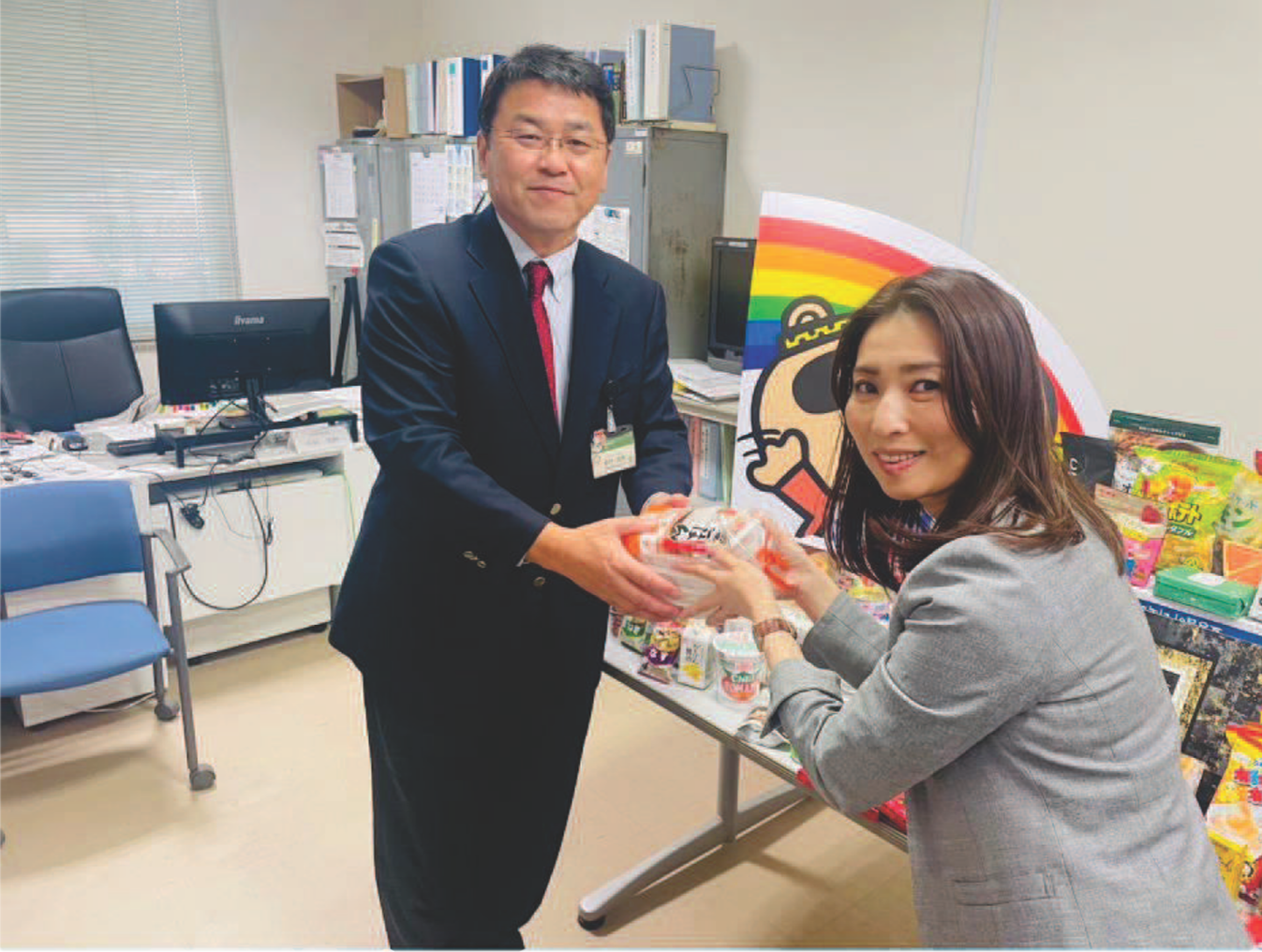 中村生活環境部長(写真左)と第一生命株式会社 谷川様(写真右)