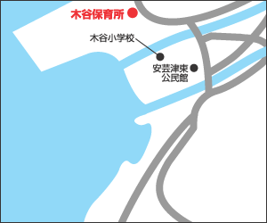 木谷保育所への地図