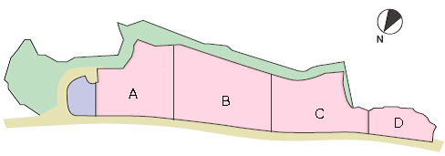 吉川第二工業団地区画図