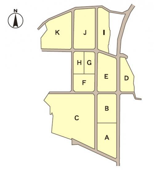 磯松工業団地の分譲図のイラスト