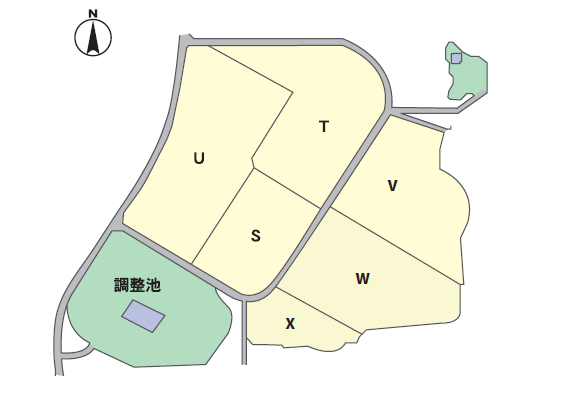 高屋東地区工業団地の分譲図のイラスト