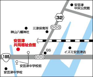 安芸津共同福祉会館周辺地図