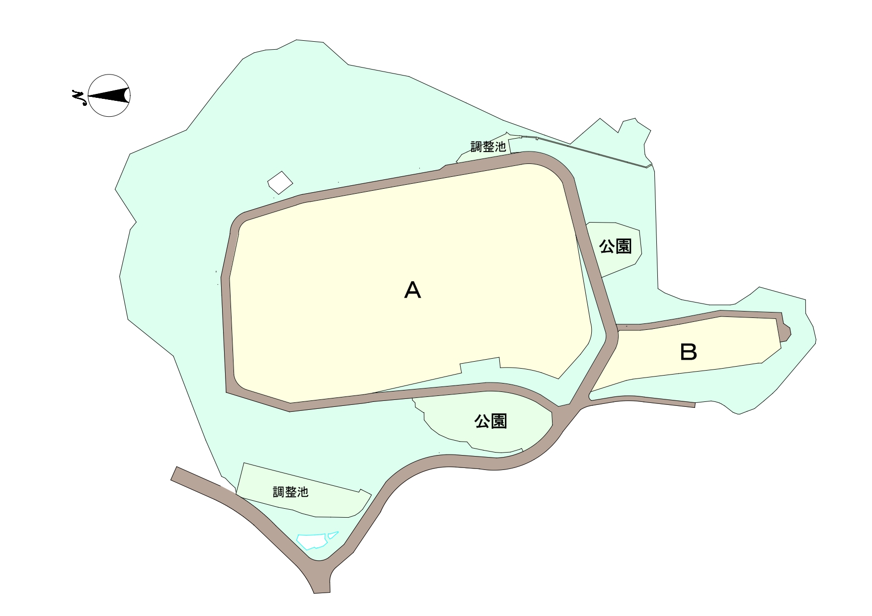 寺家産業団地区画図