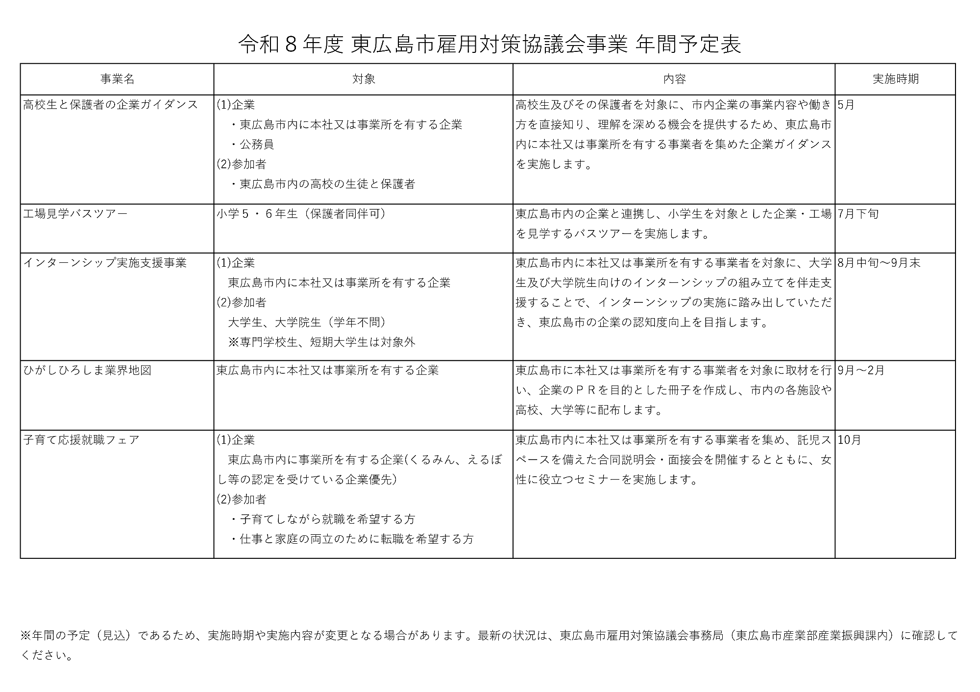 年間計画表1