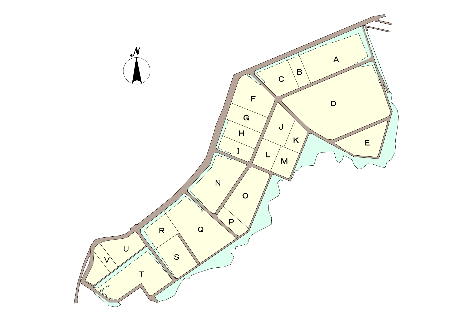 吉行工業団地の分譲図のイラスト