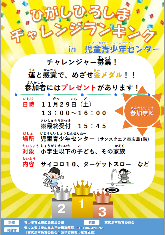 チャレンジランキングのちらし