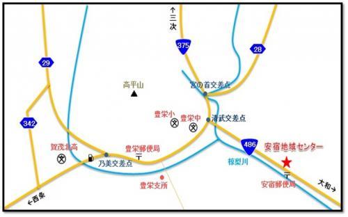 豊栄資料室案内地図のイラスト