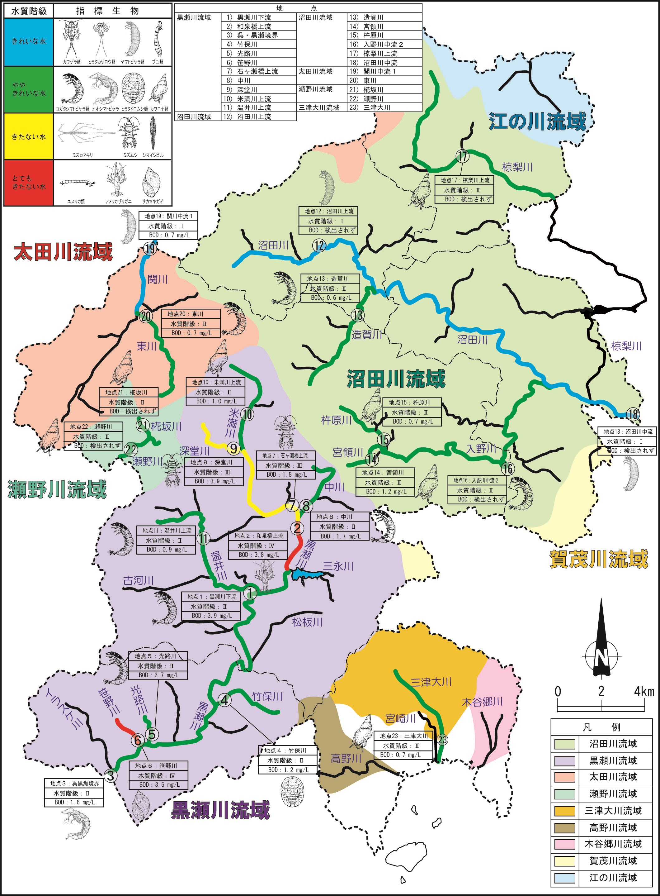 平成26年度 主要水域 河川 における水生生物調査の結果 東広島市ホームページ