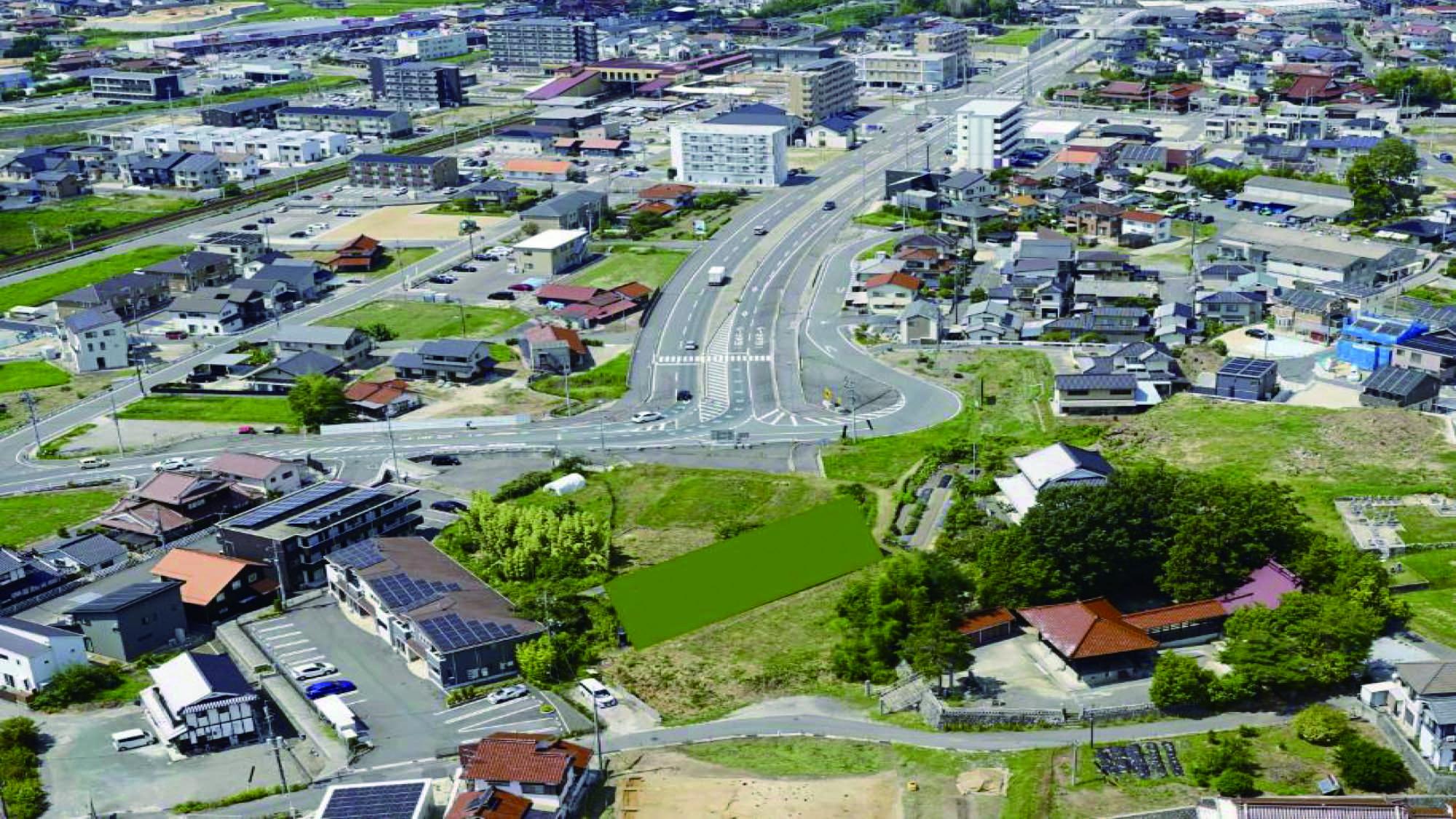 JR寺家駅北側の吉行飯田線（令和4年8月30日撮影）