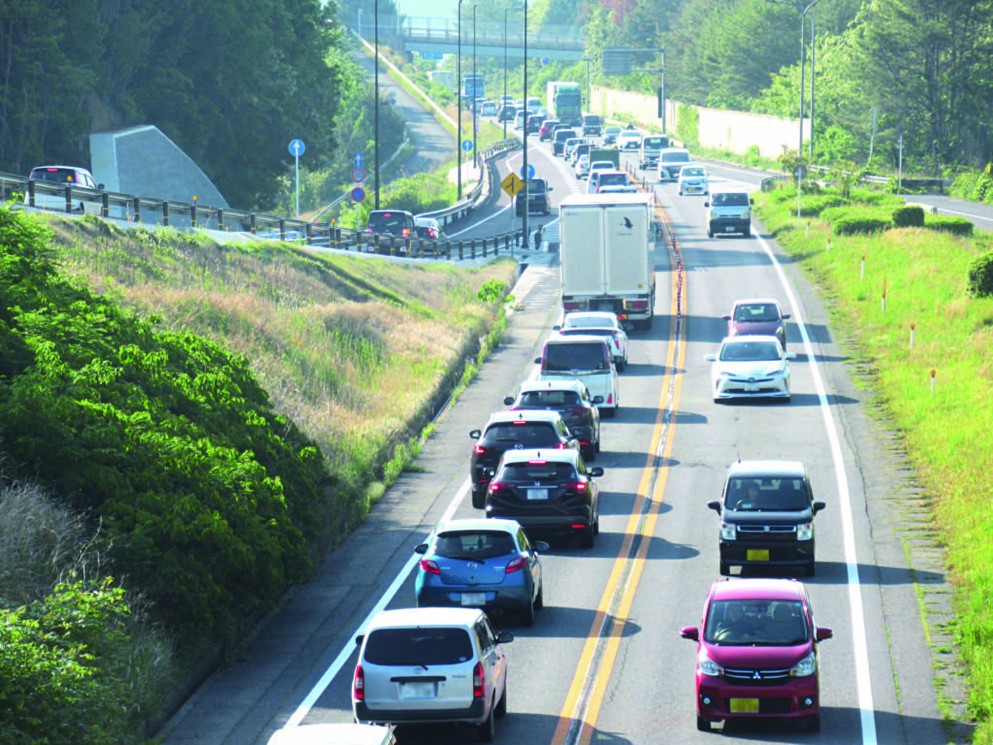 西条バイパスの混雑状況（令和5年6月23日撮影）