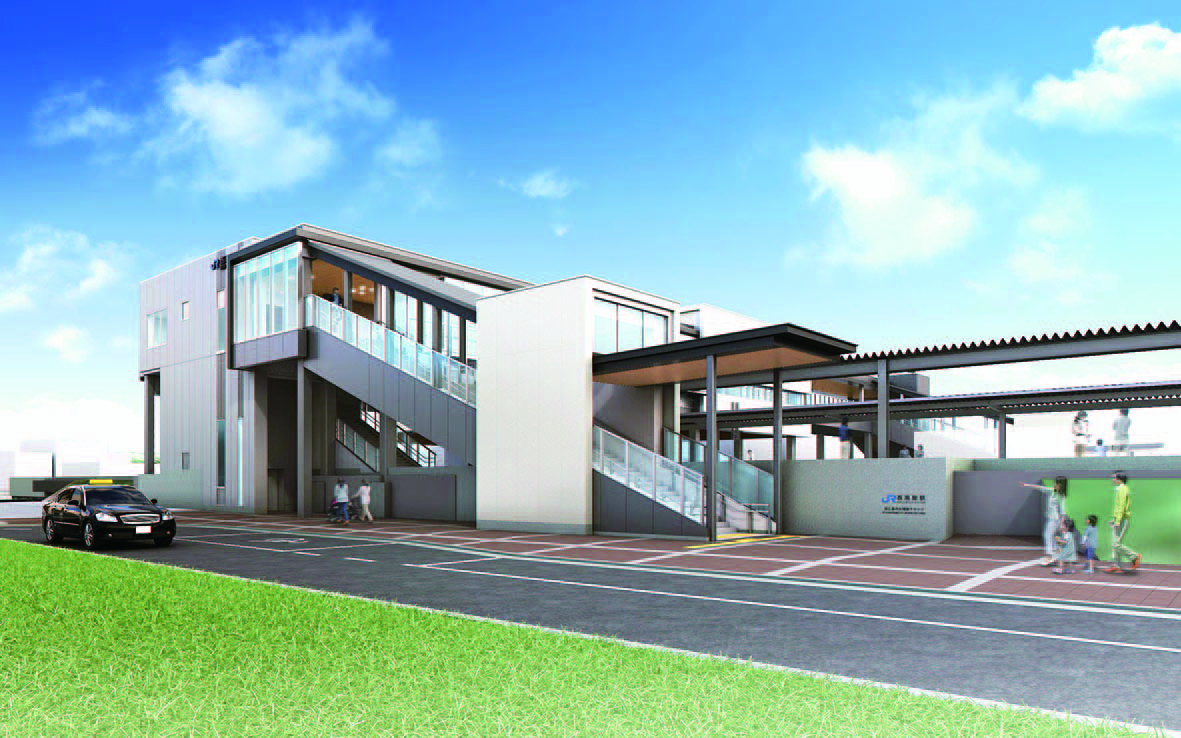 駅南側から踏切を渡らずアクセスできる ように都市計画道路中島線を整備