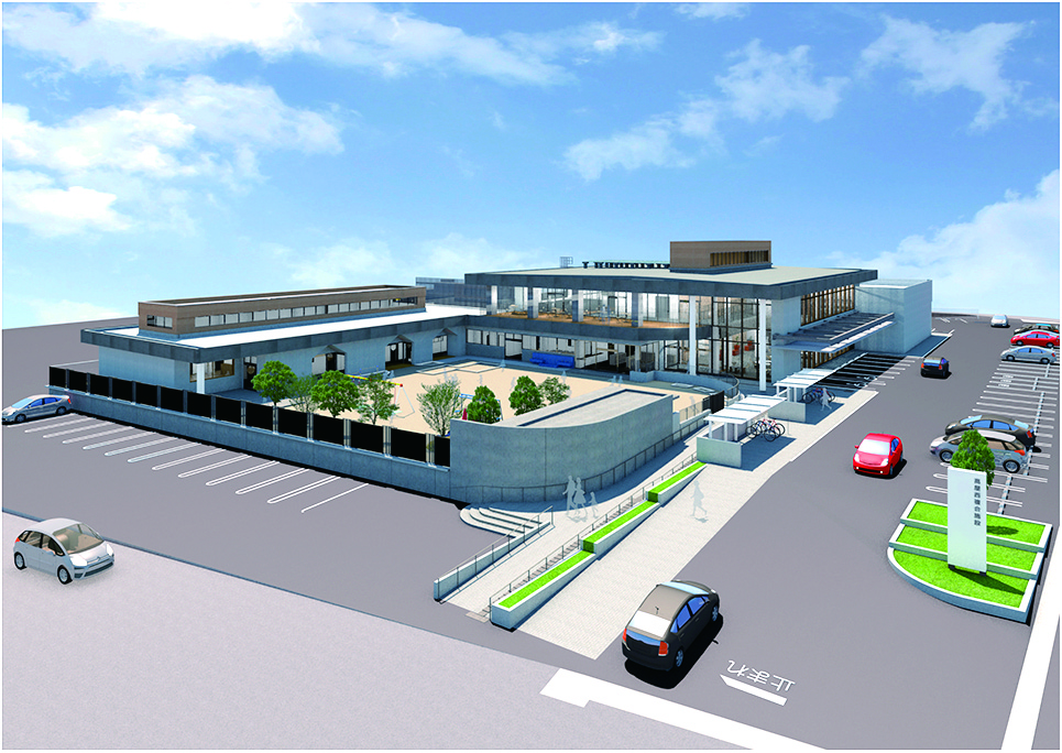 高屋西地域センター・ 高屋中央保育所 複合 施設 完成予想図