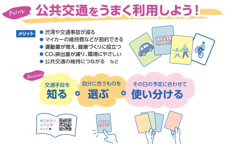 公共交通をうまく利用しよう