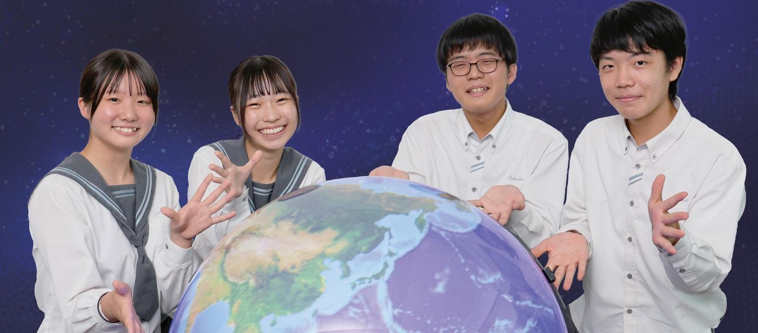 「SDGs未来都市東広島推進パートナー」の 武田中学校SDGs研究会の皆さん