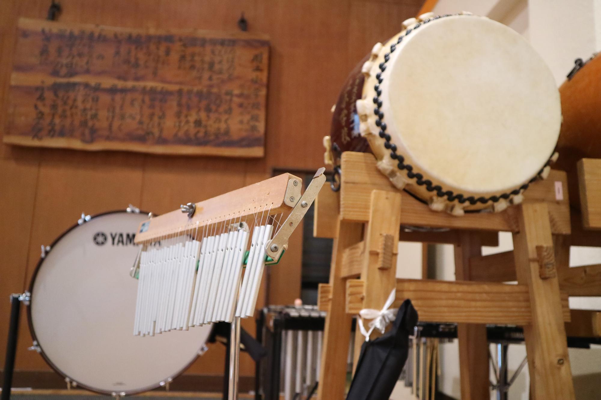 学習発表会の様子楽器