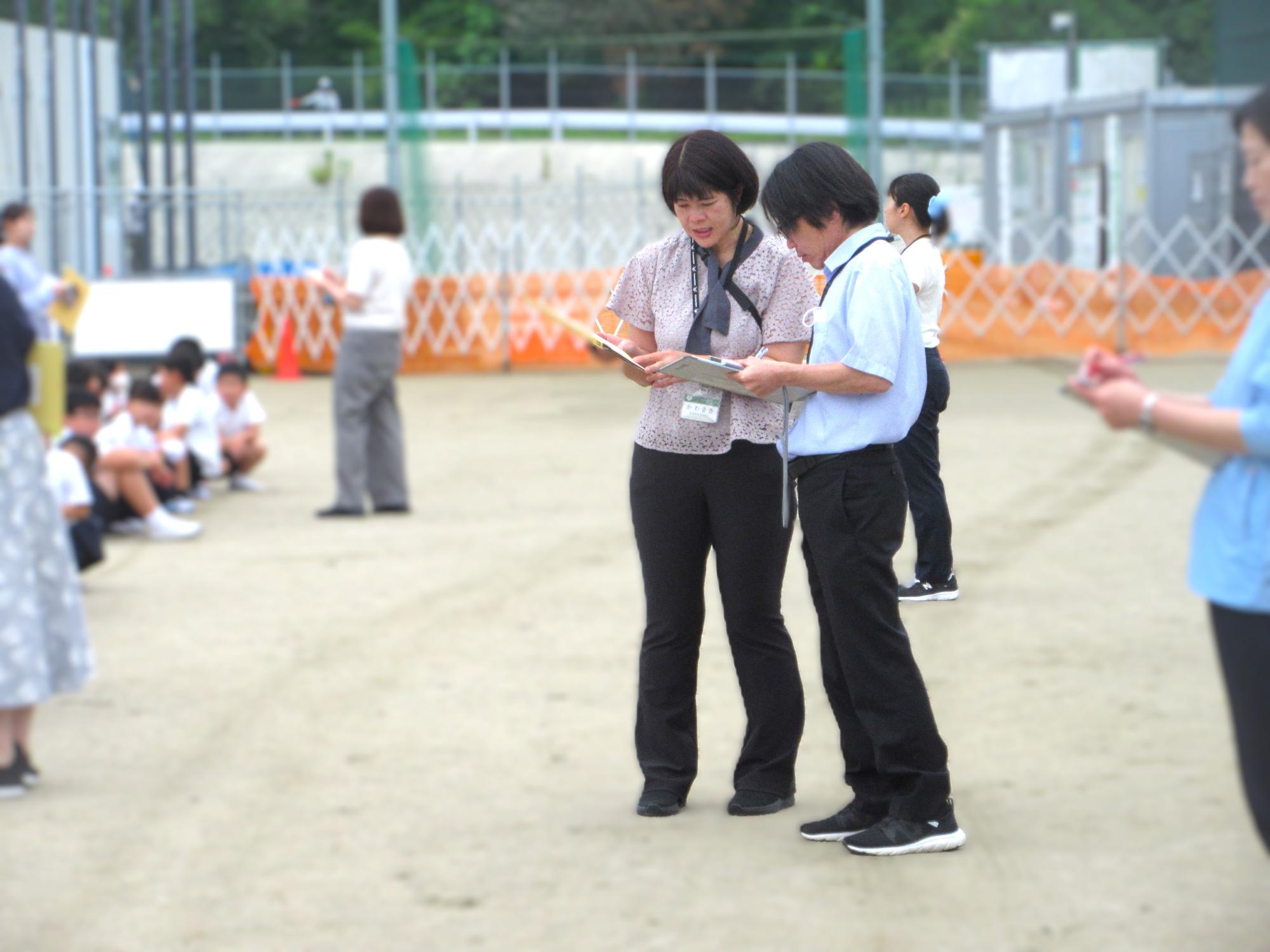 避難訓練の様子2