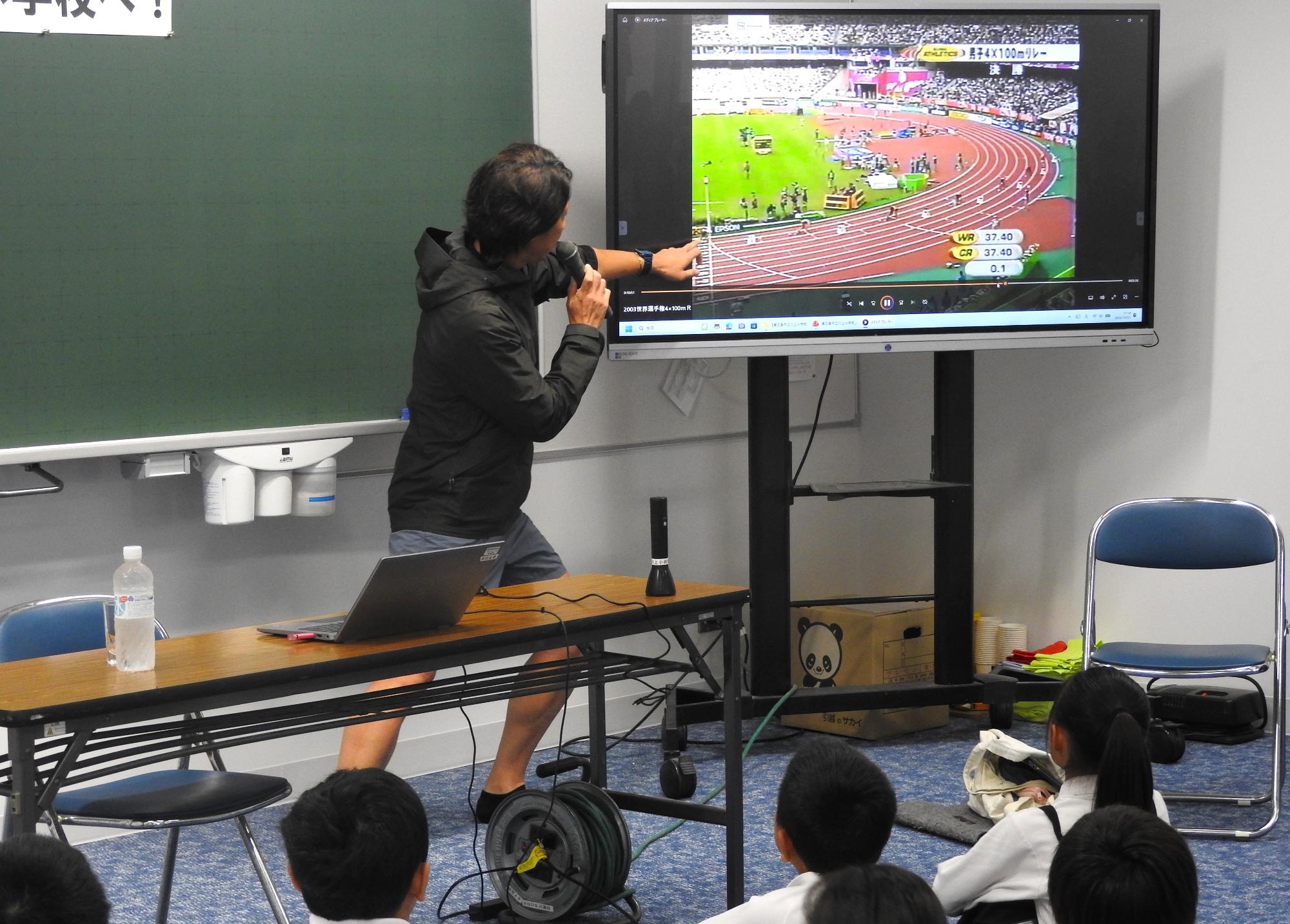 走り方教室の様子10