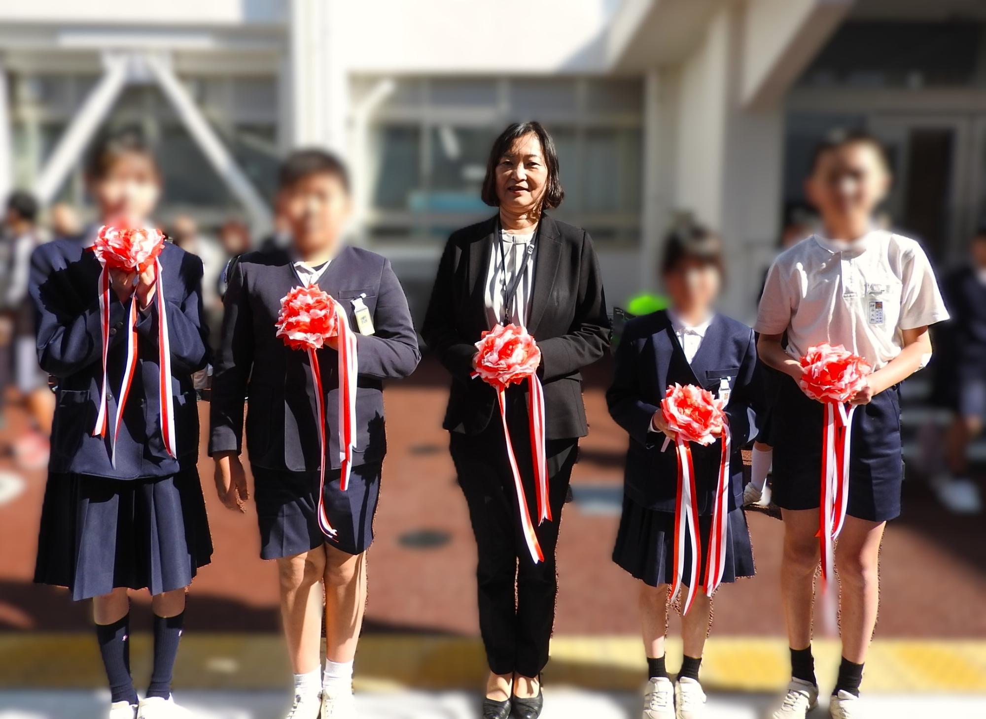 新6年生の入学式準備の様子22