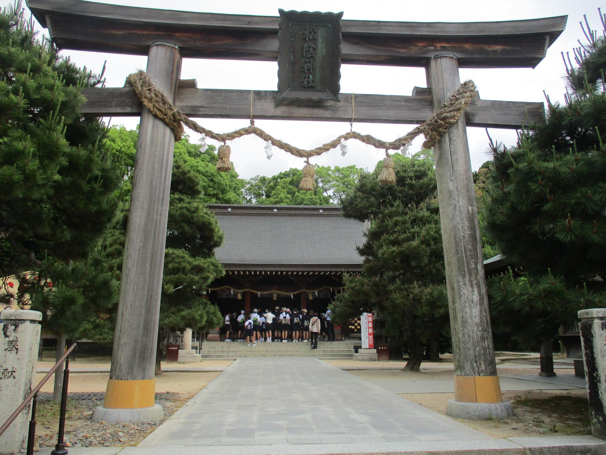 松陰神社の様子