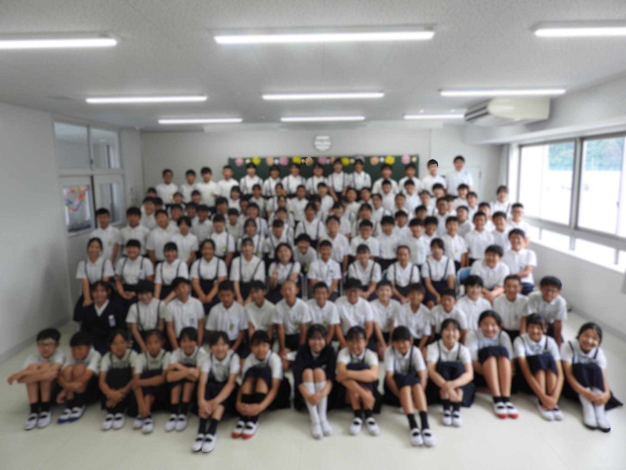 全校登校日の北広島市交流の様子15