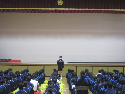 生徒会長からの話