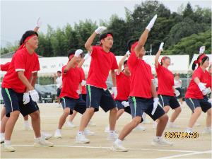 応援合戦（赤団）