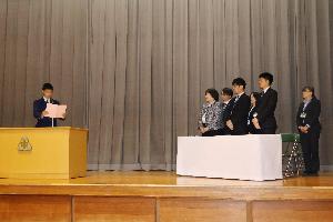 生徒代表歓迎の言葉