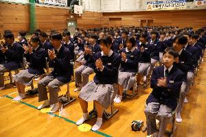 先生方へ拍手