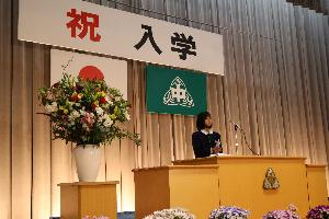 生徒代表歓迎の言葉