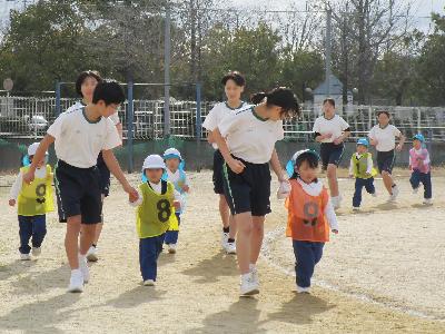 フレーベル幼稚園園児さん伴走3