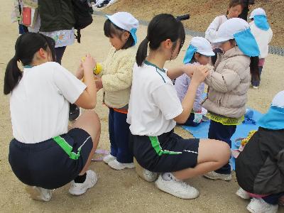 フレーベル幼稚園園児さんをサポート