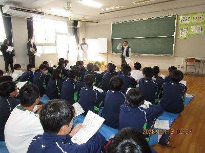 しいたけ植菌教室