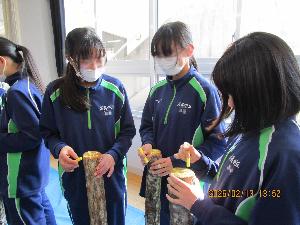 木口面星形けがき