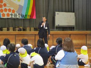 はじめの会　校長あいさつ