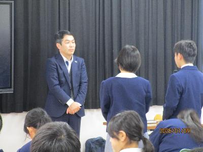 生徒代表　お礼の言葉