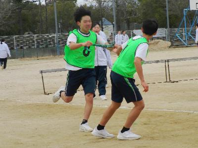男子の部 襷リレー