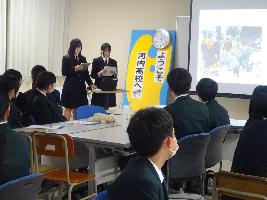河内高等学校訪問