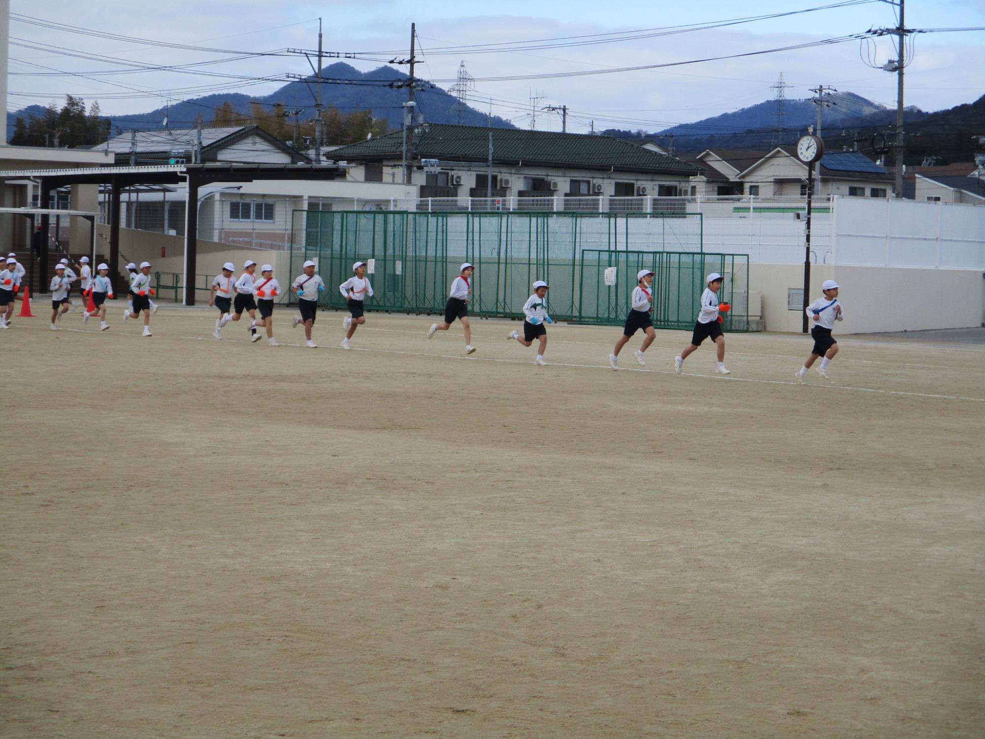 駅伝大会での様子