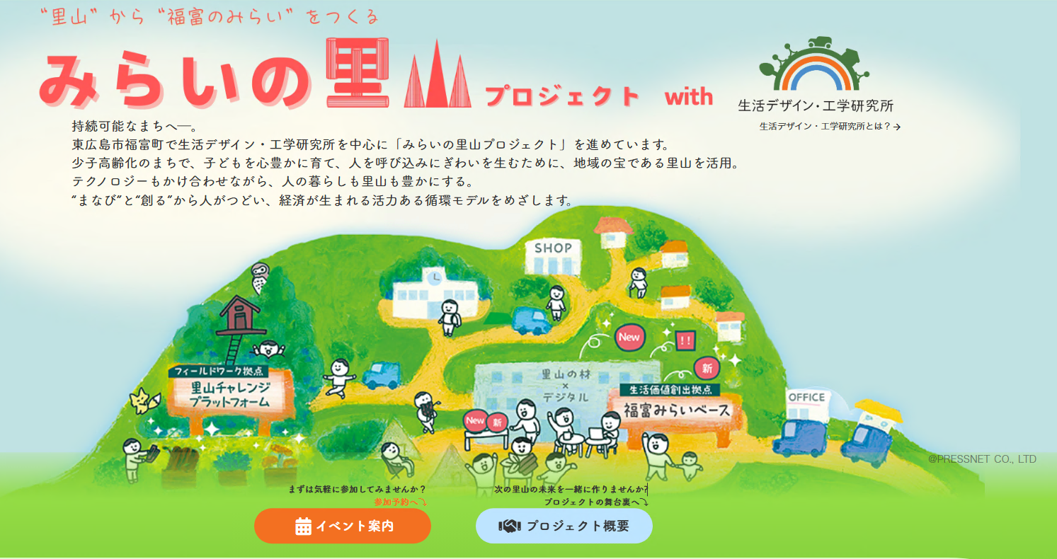 「みらいの里山プロジェクト」トップページ