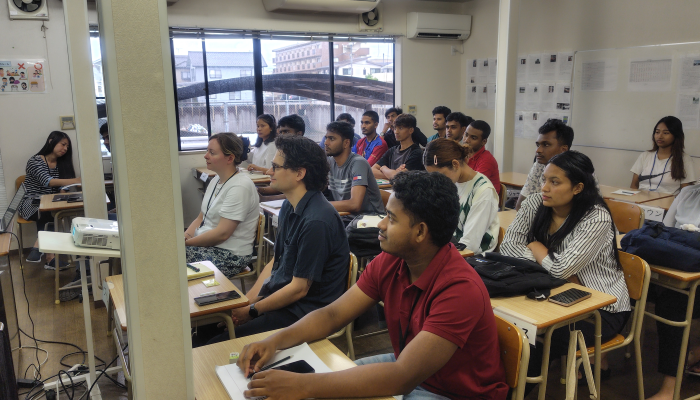 Picture of orientation at Japanese language school