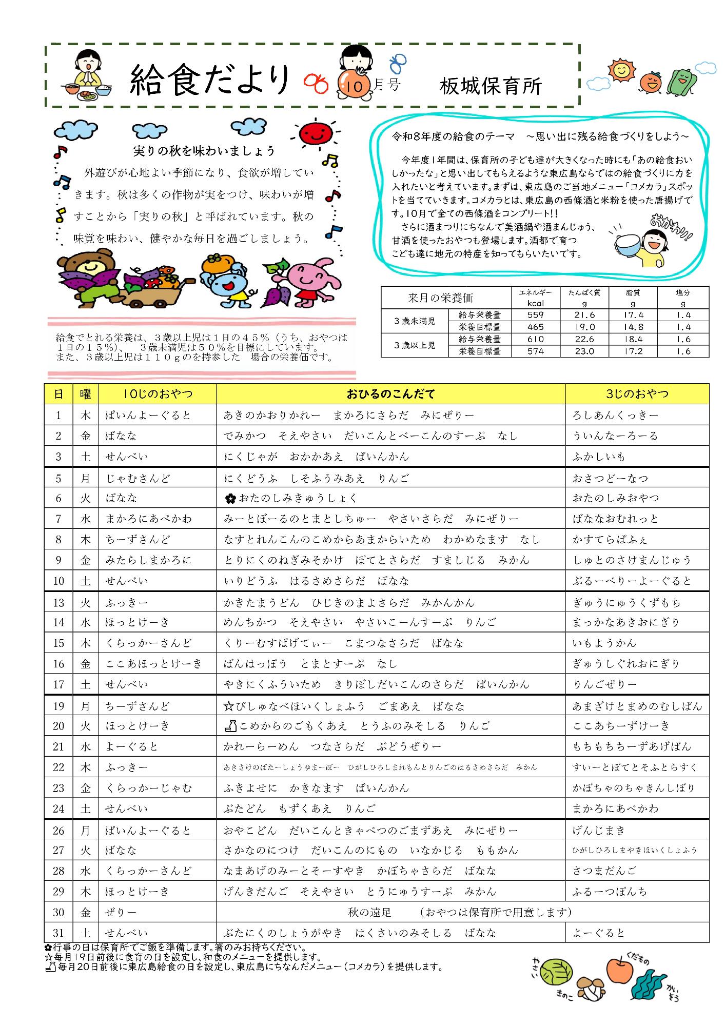 r810gatukyuushokudayori
