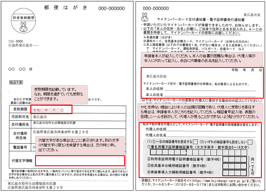 交付通知書サンプル