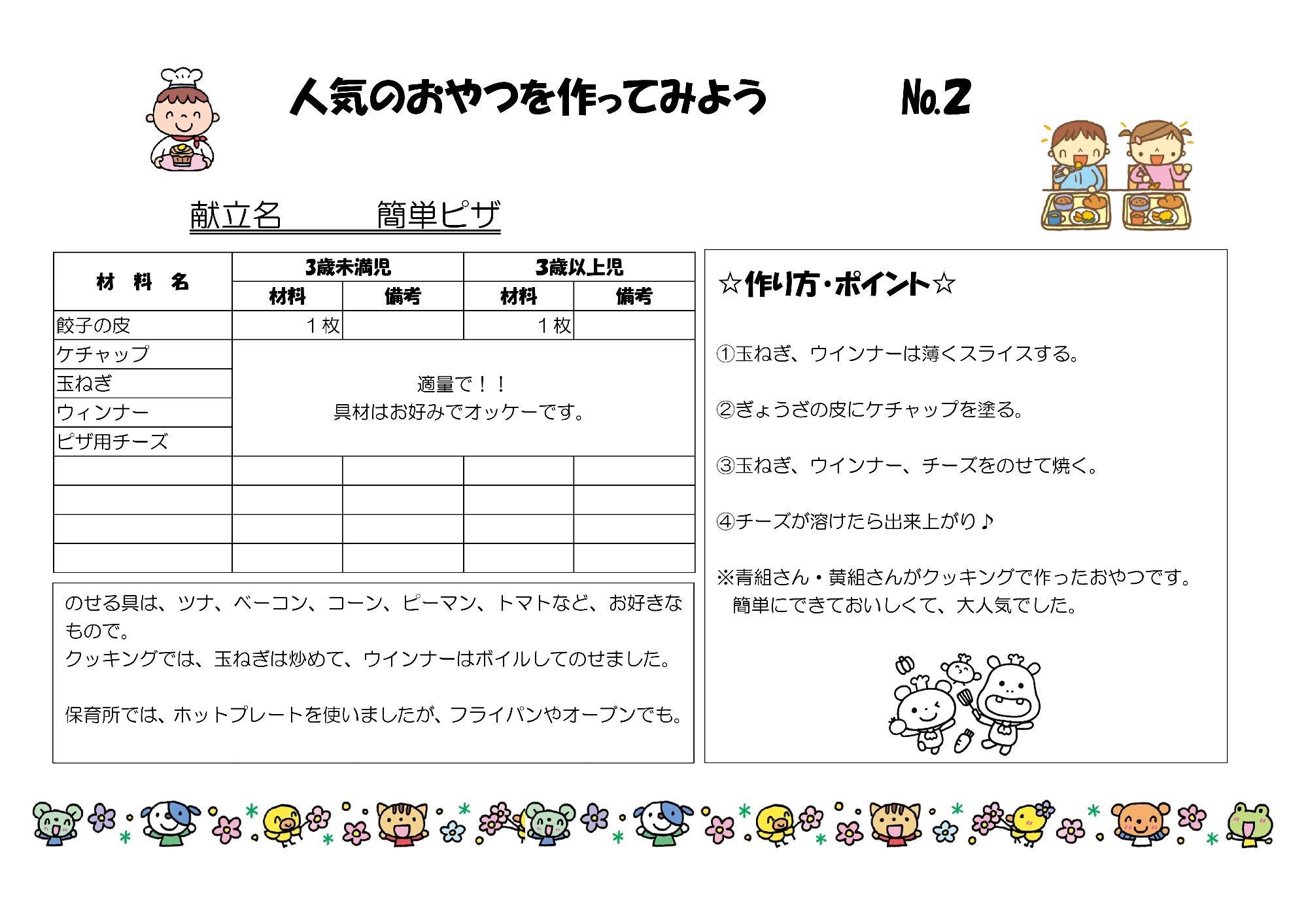 人気のレシピ