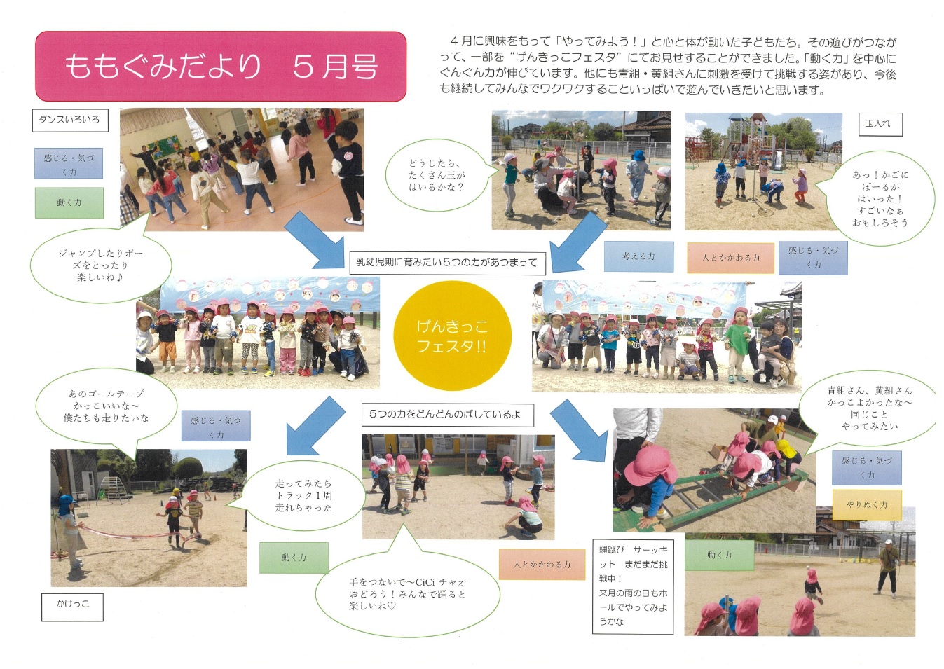 桃組5月の遊びの様子