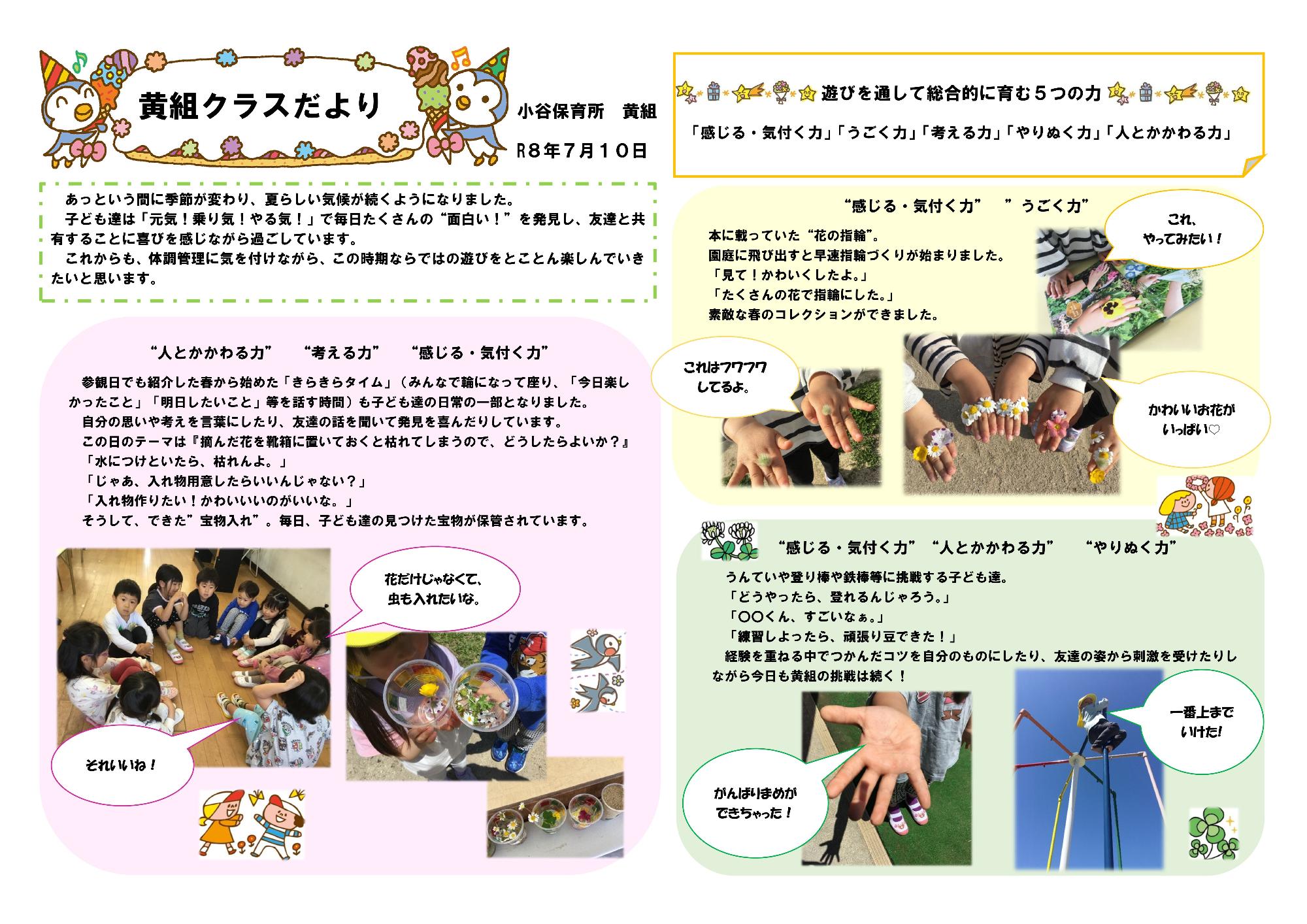 クラスだより