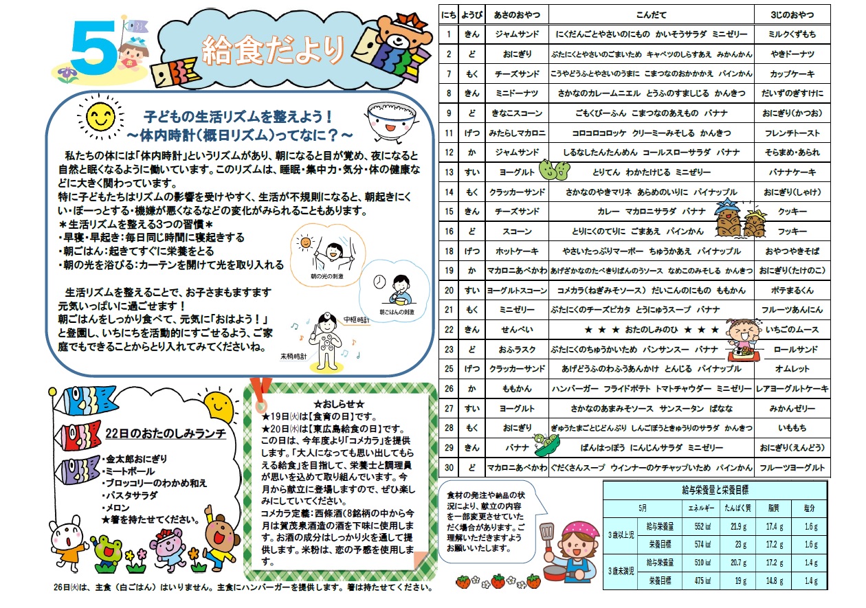 5月給食